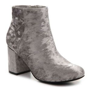 biba Brodie - Velvet Gray Silver Ankle Boots